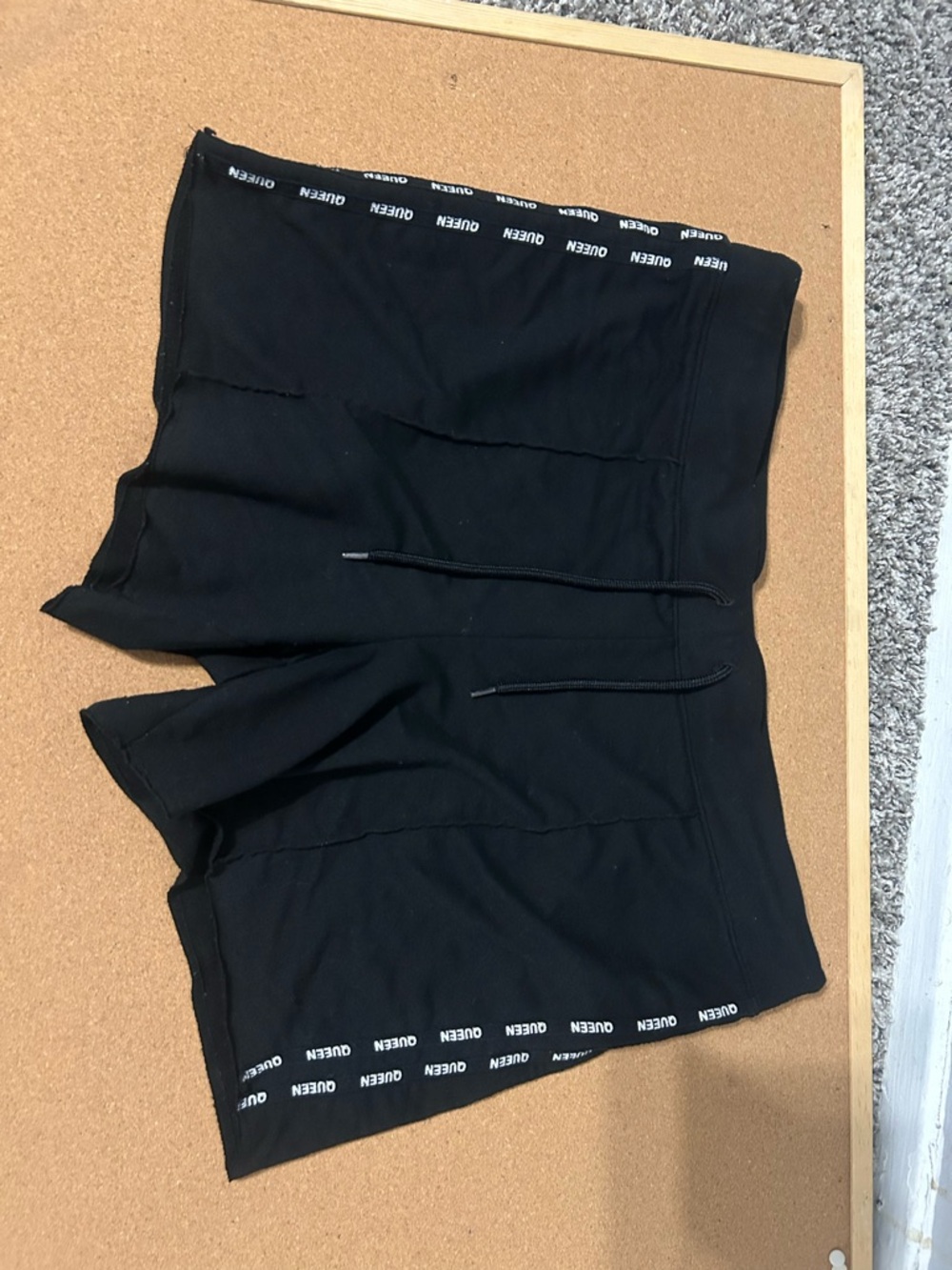 BDG Black Logo Trim Lounge Shorts